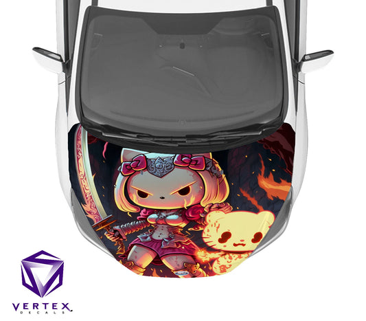 Hello Kitty Anime Hood Wrap 65" X 50"