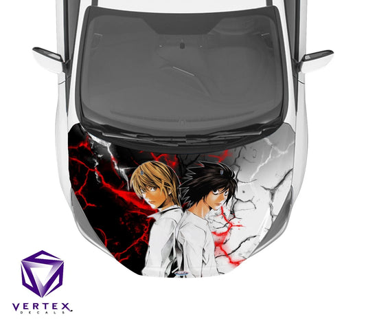 Light & L Death Note Anime Hood Wrap 65" X 50"