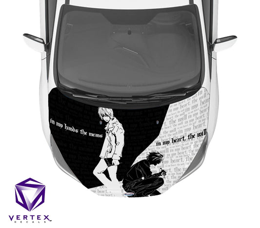 Light & L Death Note Anime Hood Wrap 65" X 50"