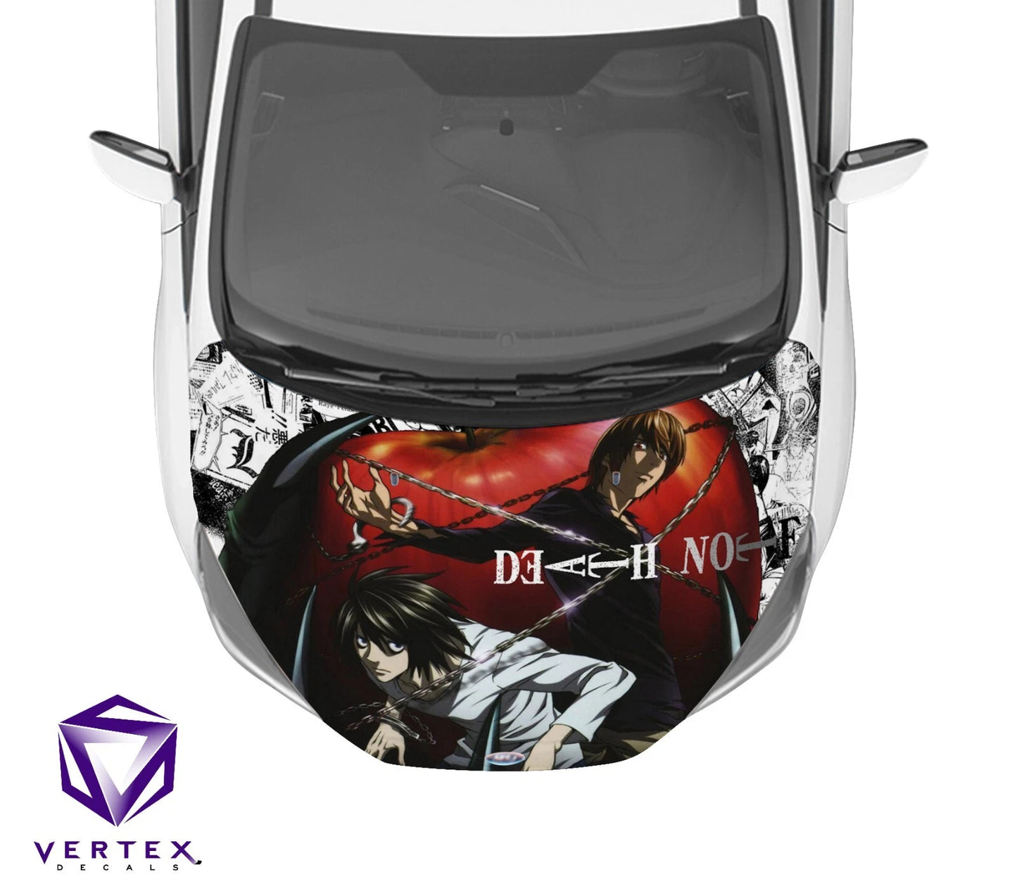 Light & L Death Note Anime Hood Wrap 65" X 50"