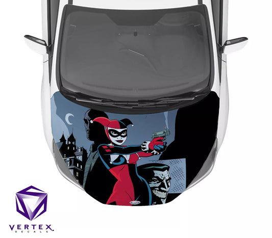 Harley Quinn Comic Hood Wrap 65" X 50"