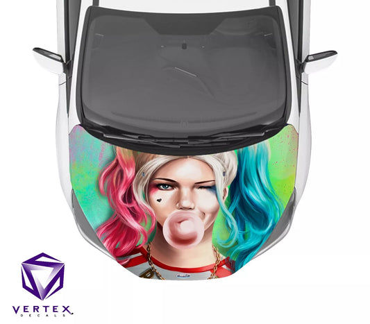 Harley Quinn Comic Hood Wrap 65" X 50"