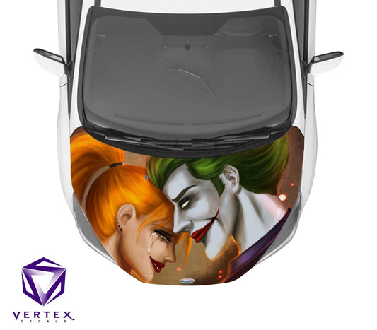 Harley Quinn & The Joker Comic Hood Wrap 65" X 50"