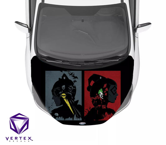 Harley Quinn & Cat Woman Comic Hood Wrap 65" X 50"