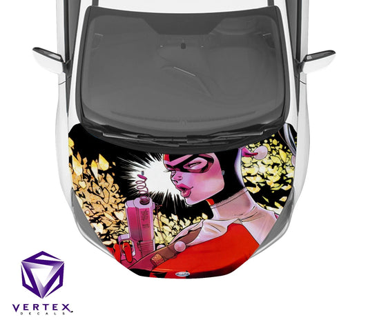 Harley Quinn Comic Hood Wrap 65" X 50"