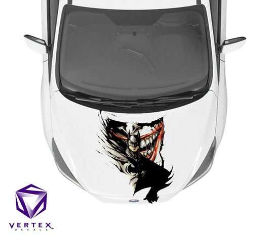 The Joker & Batman Comic Hood Wrap 65" X 50"