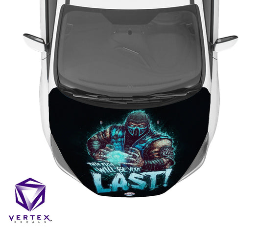 Sub Zero Video Game Hood Wrap 65" X 50"