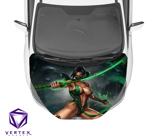 Jade Video Game Hood Wrap 65" X 50"