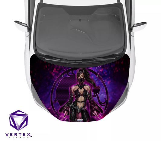 Mileena Video Game Hood Wrap 65" X 50"