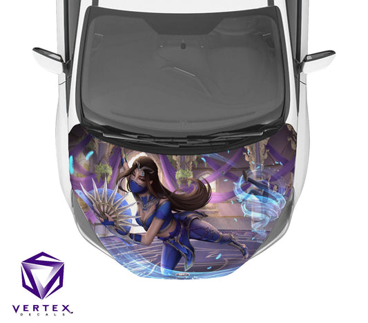 Kitana Video Game Hood Wrap 65" X 50"