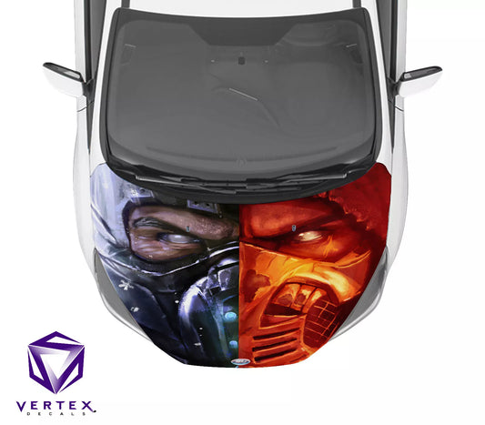 Mortal Kombat Video Game Hood Wrap 65" X 50"