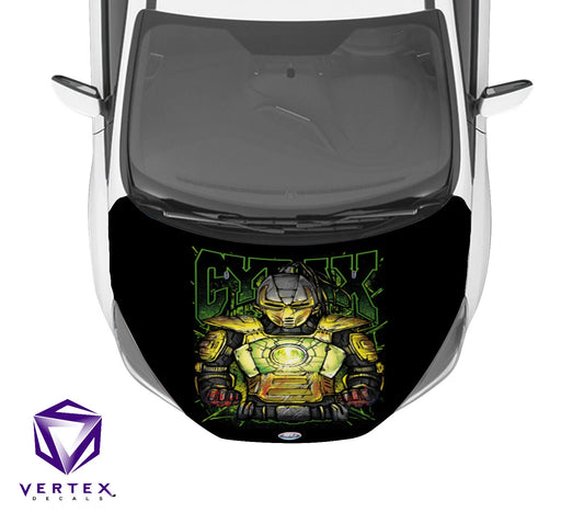 Cyrax Video Game Hood Wrap 65" X 50"