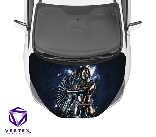 Kitana Video Game Hood Wrap 65" X 50"