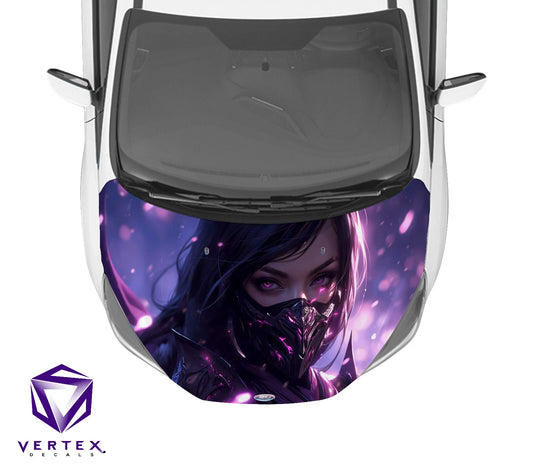 Mileena Video Game Hood Wrap 65" X 50"