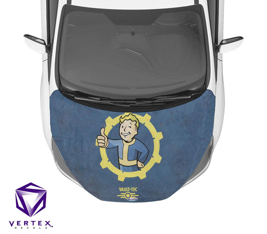 Fallout Vault Boy Video Game Hood Wrap 65" X 50"