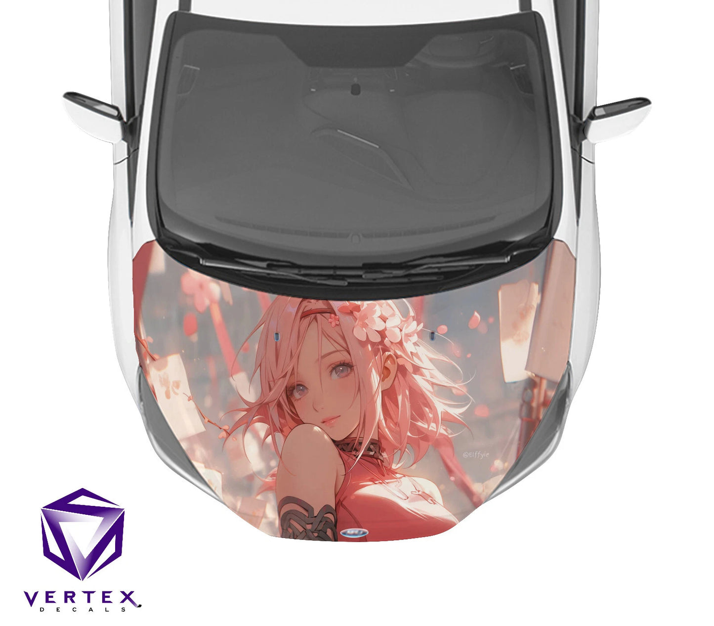 Sakura Anime Hood Wrap 65" X 50"