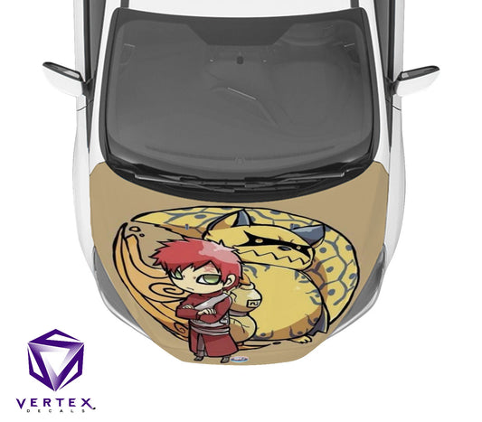 Gaara & Shukaku Anime Hood Wrap 65" X 50"
