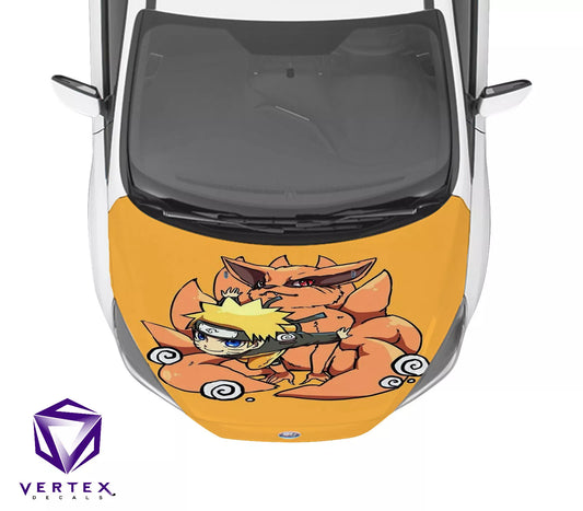 Naruto & Kurama Anime Hood Wrap 65" X 50"