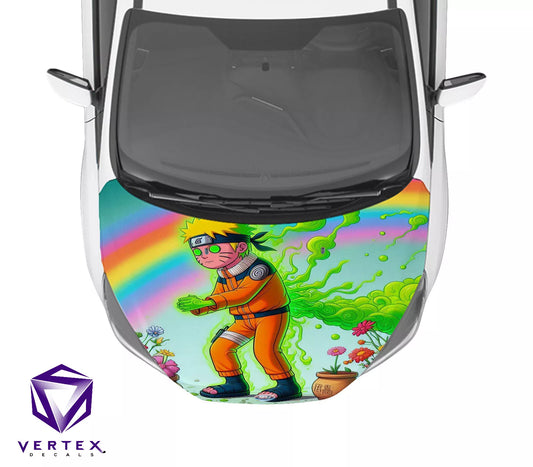 Trippy Naruto Anime Hood Wrap 65" X 50"