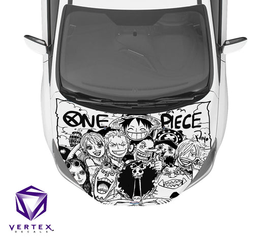Straw Hat Pirates Anime Hood Wrap 65" X 50"