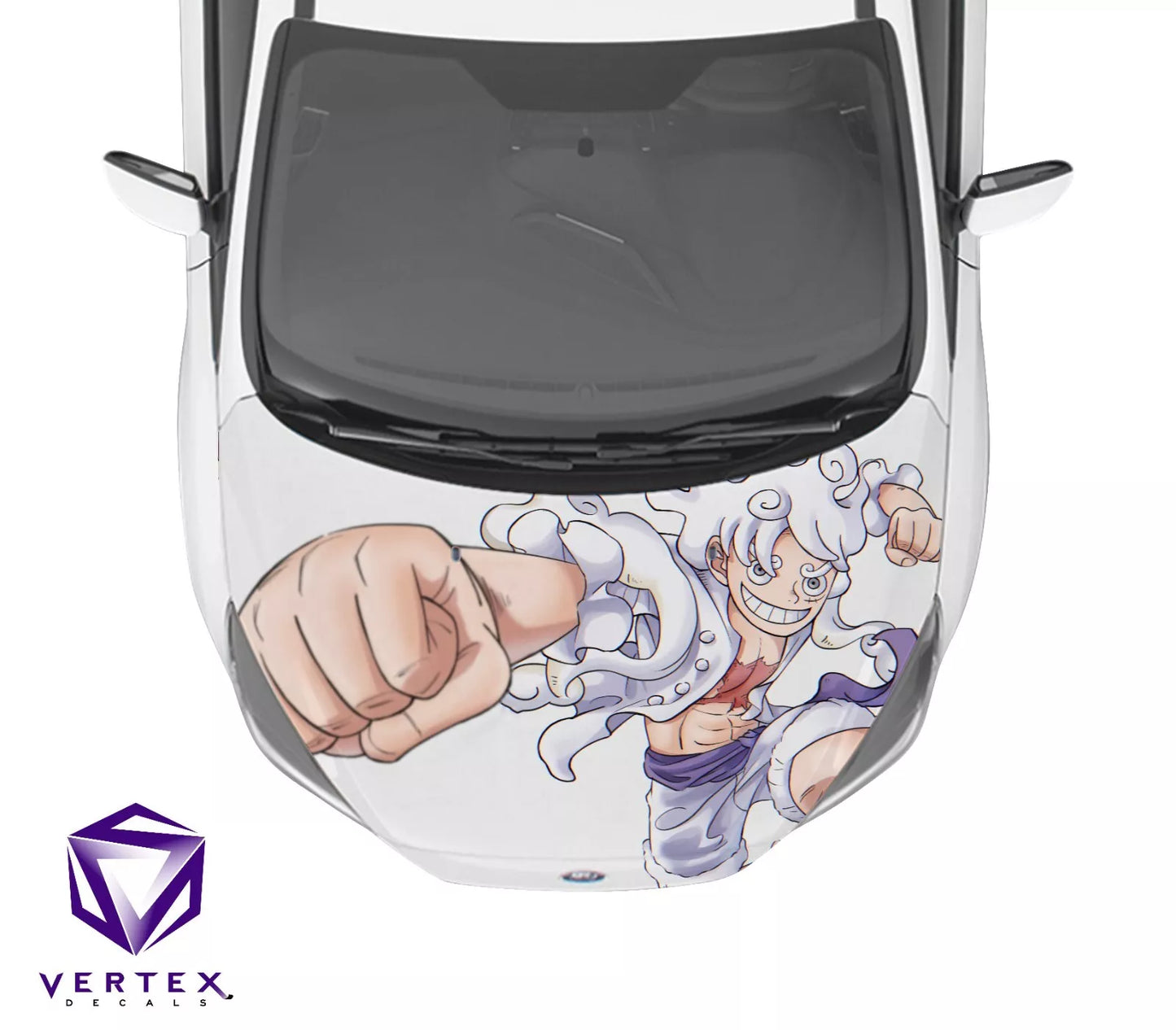 Luffy Gear 5 Anime Hood Wrap 65" X 50"