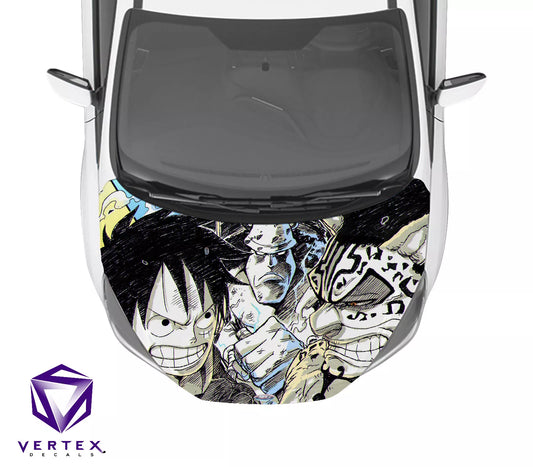 One Piece Anime Hood Wrap 65" X 50"