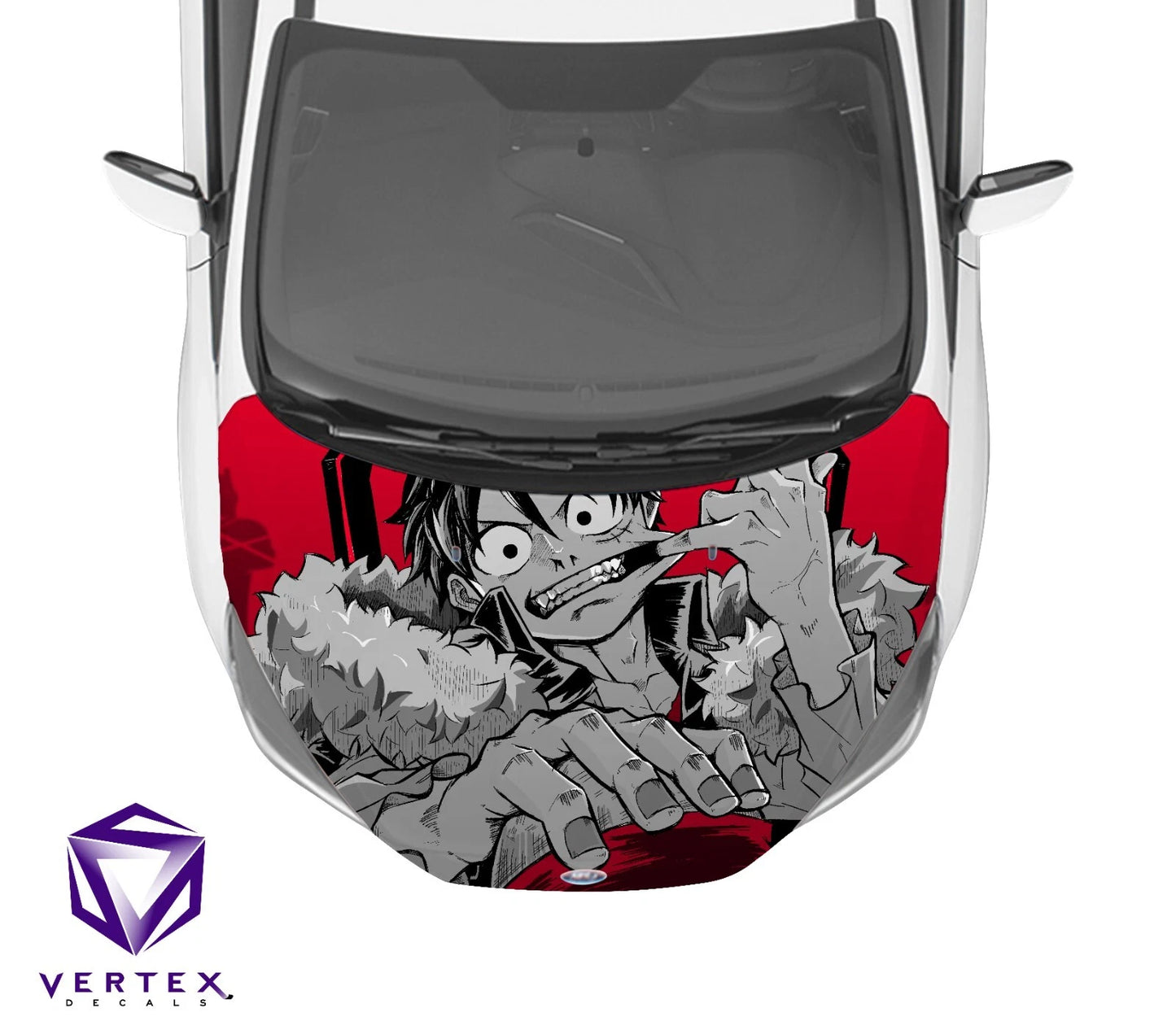 Luffy One Piece Anime Hood Wrap 65" X 50"