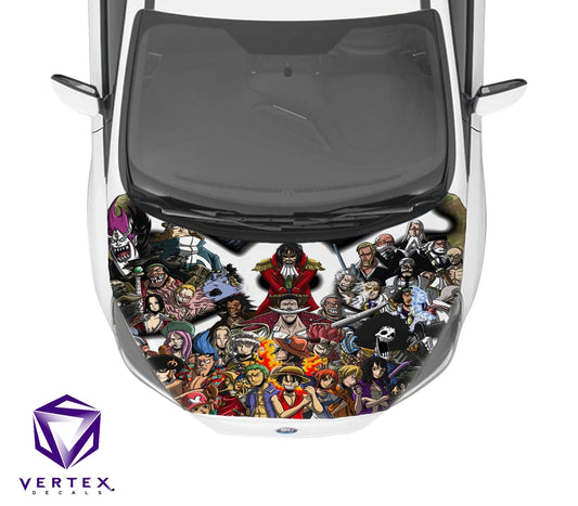 One Piece Anime Hood Wrap 65" X 50"