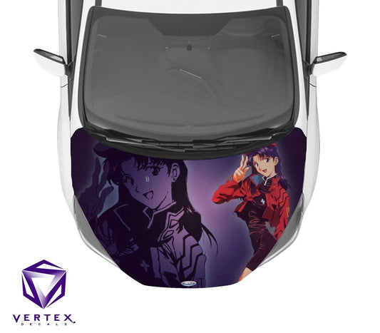 Misato Neon Genesis Evangelion Anime Hood Wrap 65" X 50"