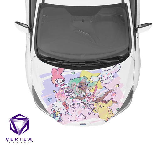 Hello Kitty Anime Hood Wrap 65" X 50"