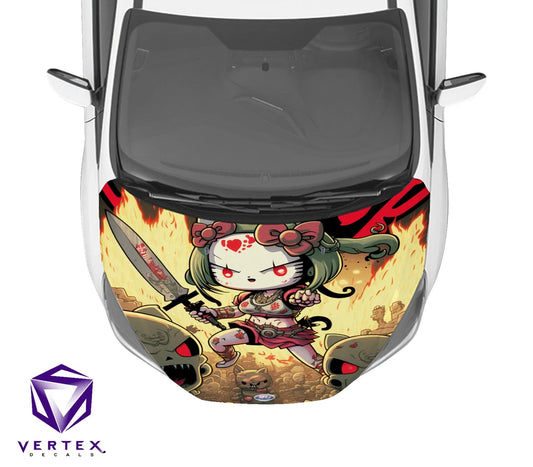 Hello Kitty Anime Hood Wrap 65" X 50"