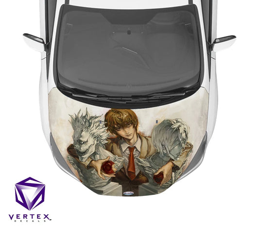 Light & Shinigamis Death Note Anime Hood Wrap 65" X 50"