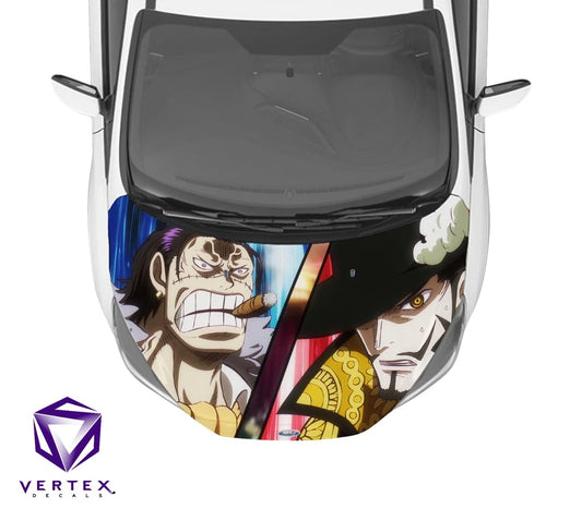 Crocodile & Dracule One Piece Anime Hood Wrap 65" X 50"