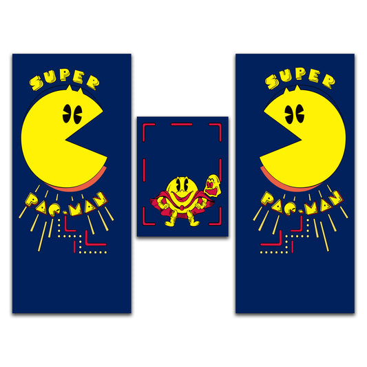 Super Pac Man Full Side Art, Kickplate