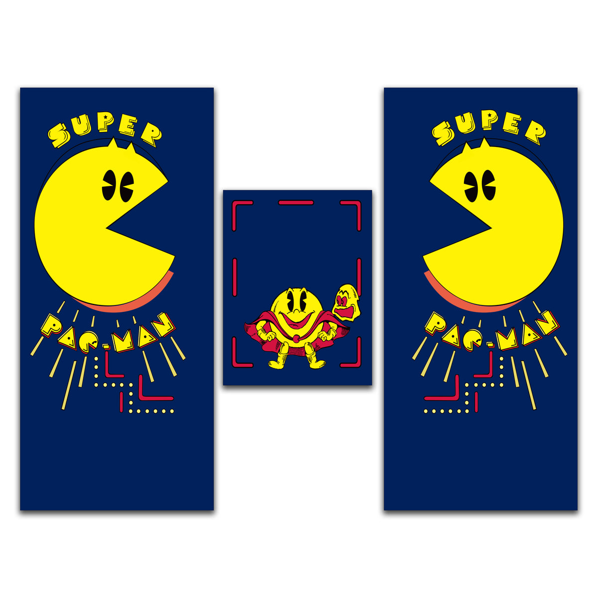 Super Pac Man Full Side Art, Kickplate – Vertex Decals