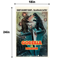 Load image into Gallery viewer, Godzilla Vs Megalon 18in by 24in Movie Poster
