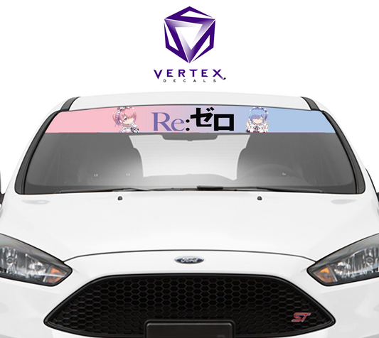 Rem & Ram Windshield Banner