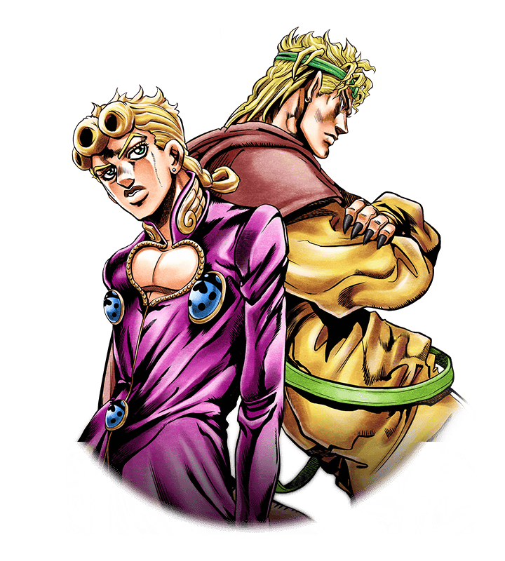 Dio Brando and Giorno Giovanna