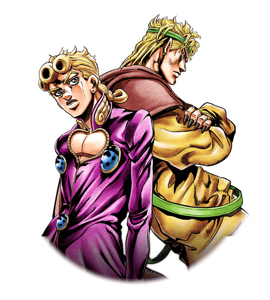 Dio Brando and Giorno Giovanna
