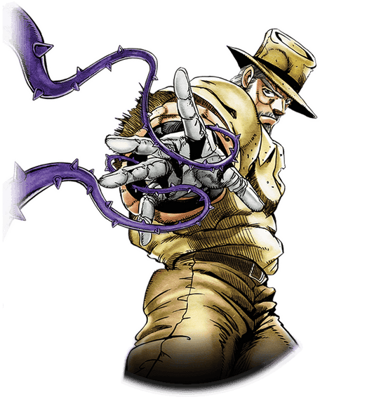 Joseph Joestar (Stand flowing with Hamon)
