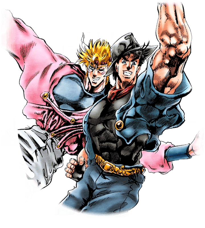 Joseph Joestar and Caesar A. Zeppeli