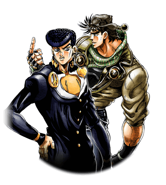 Josuke Higashikata and Joseph Joestar