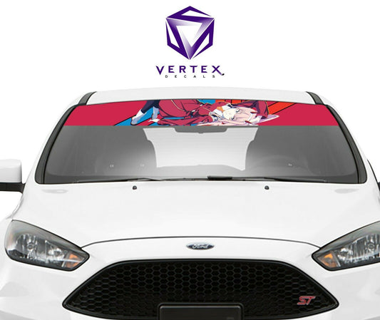 Zero Two Windshield Banner